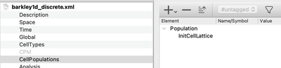 Fill the entire lattice with one cell per lattice site using `InitCellLattice`.