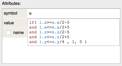 Multiline editor to edit expressions in attributes.